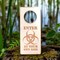 Door Hanger - Biohazard Enter at Your Own Risk 9x4in Raw Wood